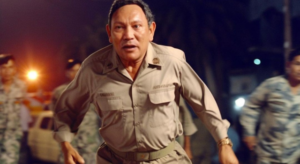 Noriega huyendo el día de la invasión gringa