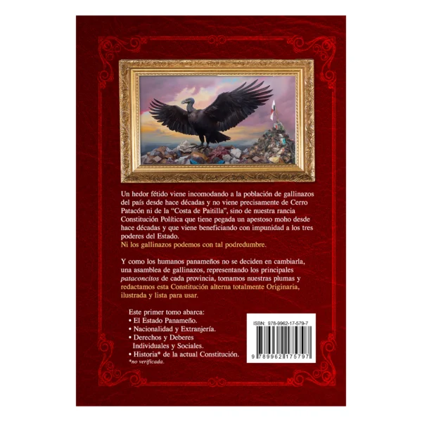 Contraportada constitucion ad La Constitución del Gallinazo